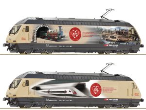elektrická lokomotiva 460 019-3 175 let železnic ve Švýcarsku SBB DCC se zvukem Roco 70678