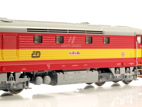 dieselová lokomotiva Bardotka 751 375-7 ČD DCC se zvukem Roco 70923 - Image 5