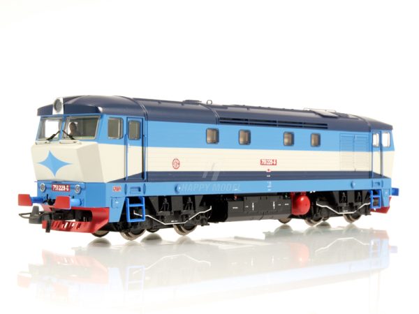 dieselová lokomotiva Bardotka 751 229-6 ČD DCC se zvukem Roco 70925