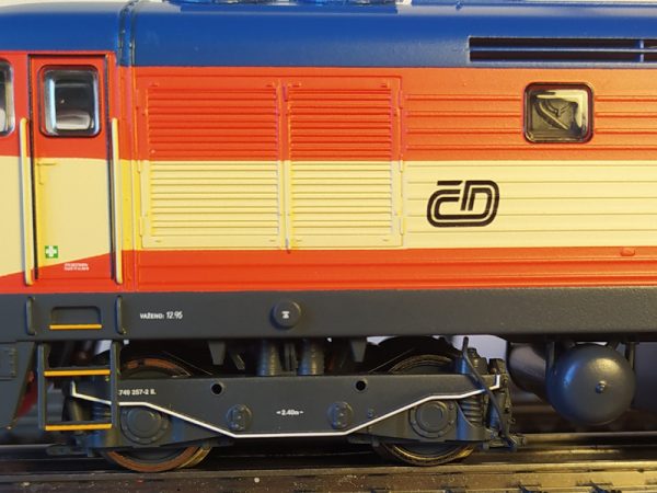 dieselová lokomotiva Bardotka 749 257-2 ČD DCC se zvukem Roco 7310008 - Image 2