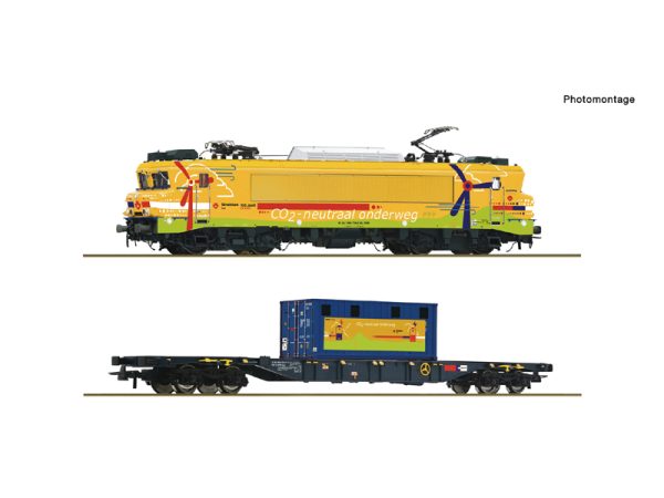 elektrická lokomotiva 1756 Strukton Rail DCC se zvukem Roco 7510117