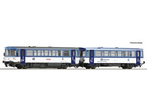 motorový vůz 810 s přípojným vozem ČD Roco 7780004