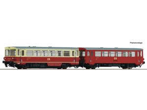 motorový vůz 174 s přípojným vozem DR DCC se zvukem Roco 7790006