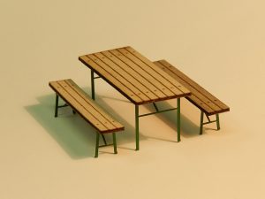 skládací stůl a lavice Miniatur MOL15