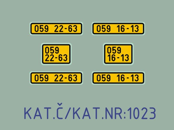 sada SPZ nákladní vojenské ČR SDV 1023 - Image 2