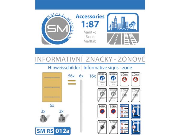 informativní značky - zónové Small Models RS012a