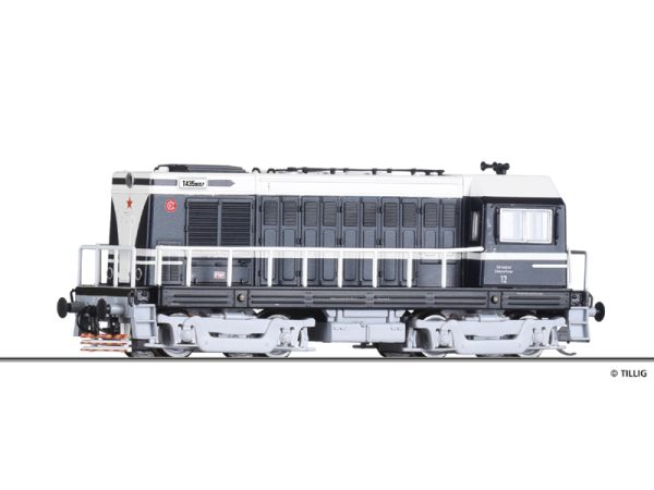 dieselová lokomotiva řady T435 VEB Kombinat Schwarze Pumpe Tillig 02629