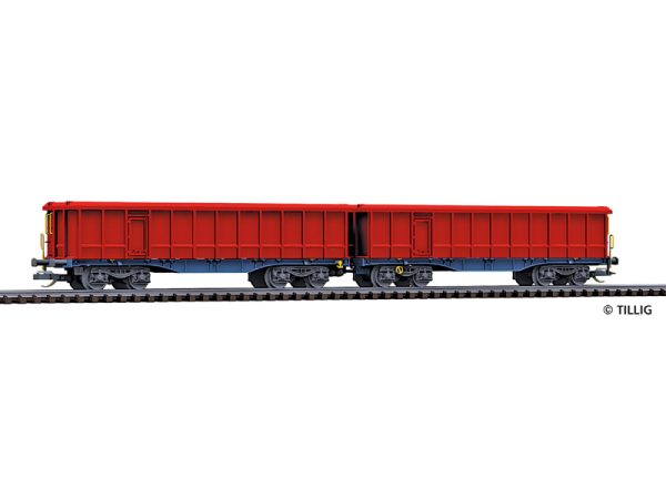 dvojitý kontejnerový vůz InnoWaggon 2x40ft VTG Tillig 15081