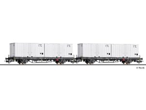 set kontejnerových vozů Deutschen Post Tillig 70056