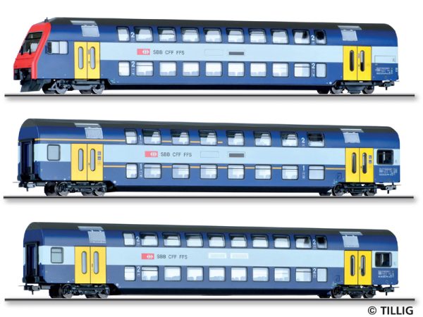 set patrových vozů SBB Tillig 70065