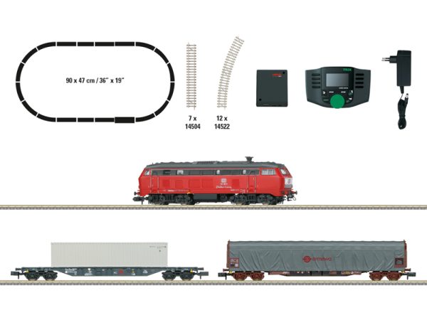 digitální základní sada s BR 218 a nákladním vlakem Trix 11161