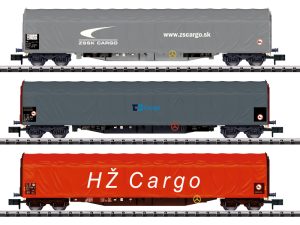 set vozů krytých plachtou Rilns ČD/ZSSK/HŽ Trix 15116