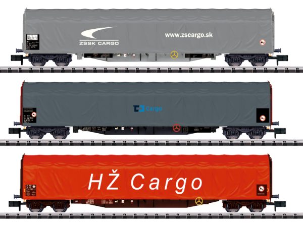 set vozů krytých plachtou Rilns ČD/ZSSK/HŽ Trix 15116