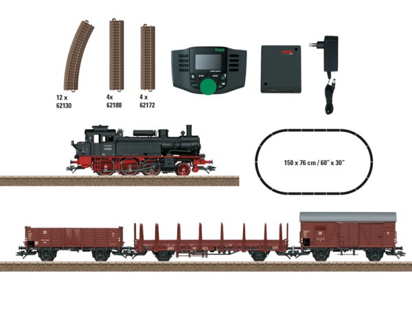 digitální set s parní lokomotivou BR 74 a nákladním vlakem DR Trix 21531 - Image 2