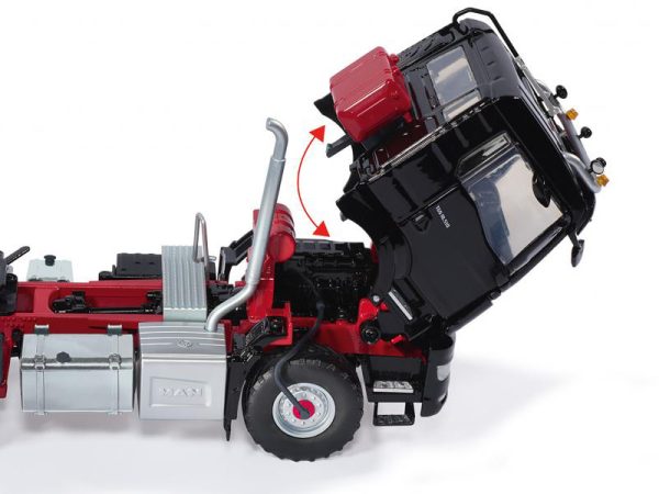 MAN TGS 18.510 4x4  BL 2-osý tahač Ackerdiesel černý Wiking 77651 - Image 3