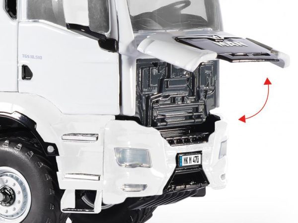 MAN TGS 18.510 4x4  BL 2-osý tahač Ackerdiesel bílý Wiking 77652 - Image 3