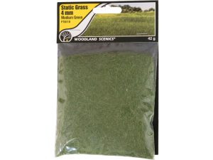 statická tráva středně zelená 4mm Woodland Scenics FS618