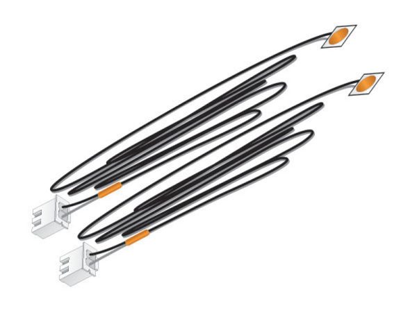 nalepovací LED dioda oranžová 2 ks Woodland Scenics JP5736
