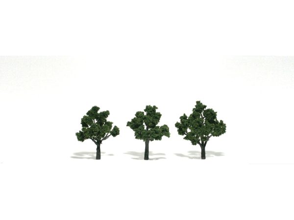 listnaté stromy střední středně zelené 3 ks Woodland Scenics TR1507