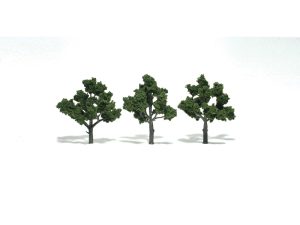 listnaté stromy střední středně zelené 3 ks Woodland Scenics TR1510