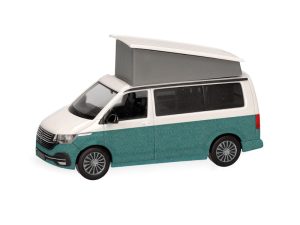 VW T6.1 California bílá / zelená metalíza Herpa 096805-004