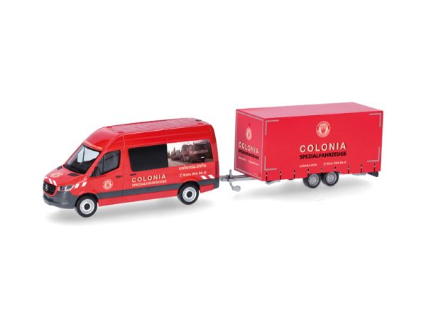 MB Sprinter 18 s přívěsem Colonia Herpa 098618