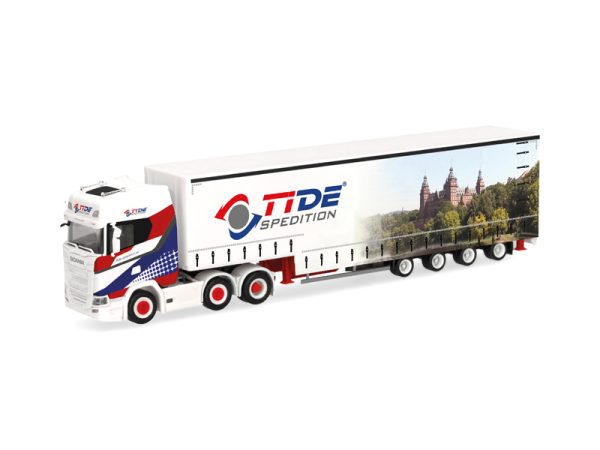 Scania CS 20 HD (6x2) objemový návěs TiDe Spedition Herpa 319645