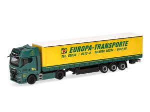 MAN TGX GX plachtový návěs Rubart Europa-Transporte Herpa 319874