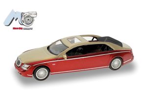 Maybach 62S červený/zlatý Herpa 87MC000034