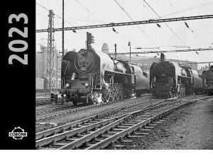 kalendář nástěnný 2023 Parní lokomotivy ltr kaln23par