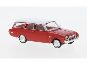 Ford Taunus P3 Turnier červený / bílý 1964 Brekina 19476