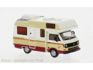 VW T3 camper bílý/světle béžový 1983 Brekina 33976