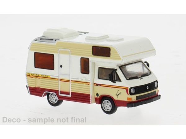VW T3 camper bílý/světle béžový 1983 Brekina 33976