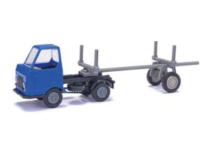 Mulitcar M22 s klanicovým návěsem modrý Busch 210003701