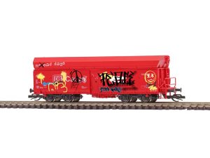 vůz na uhlí Fals 164 DB s graffiti Busch 31327