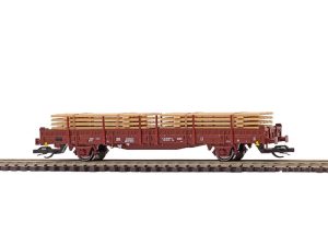 plošinový vůz Ks s prkny Busch 31518