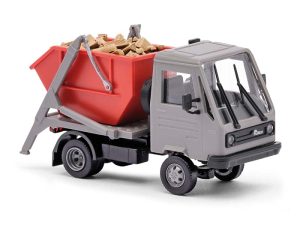 Multikára M26 s kontejnerem a dřevem Busch 42237