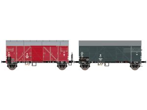 set zavřených vozů Bremen šedých s orlicí PKP Exact train 23711