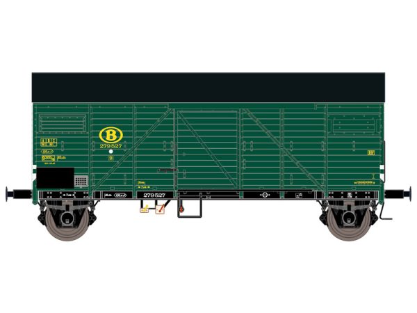 zavřený vůz Bremen zelený NMBS Exact train 23756