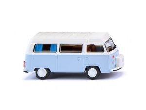 VW T2b Campingbussvětle modrý / bílý Wiking 31804