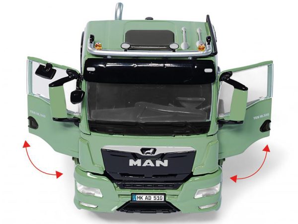 MAN TGS 18.510 4x4  BL 2-osý tahač Ackerdiesel zelený Wiking 77650 - Image 7