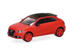 Audi S1 červené s černou střechou Herpa 034531-002