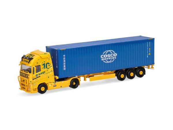 Volvo FH GL XL 2020 kontejnerový návěs Acargo Meyer / Cosco Herpa 319898