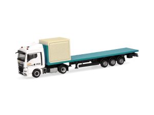 MAN TGX GM plošinový návěs Circus Krone Herpa 320252