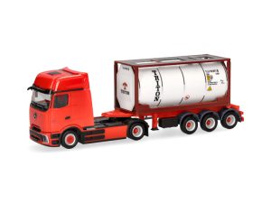 MB eActros ProCabin Gigaspace cisternový návěs TRITON Herpa 960137