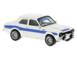 Ford Escort RS 1800 MKI bílý / modrý, 1969 Brekina 19070
