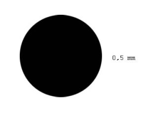 tyč kruhová průměr 0,5mm délka 350mm 10ks Evergreen 218