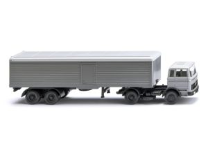 MB 1620 chladící skříňový návěs stříbnošedý Wiking 55604