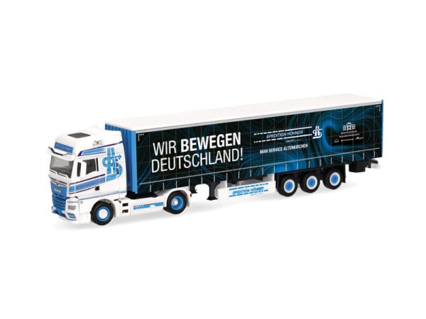 MAN TGX GX plachtový návěs Spedition Höhner Herpa 320320