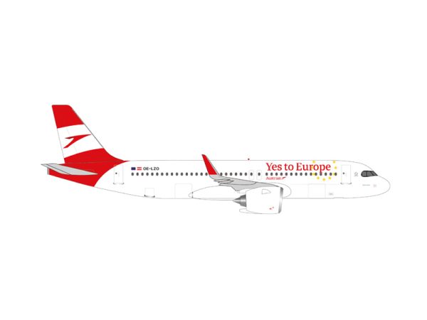 A320neo AUA Yes to Europe Herpa 538145